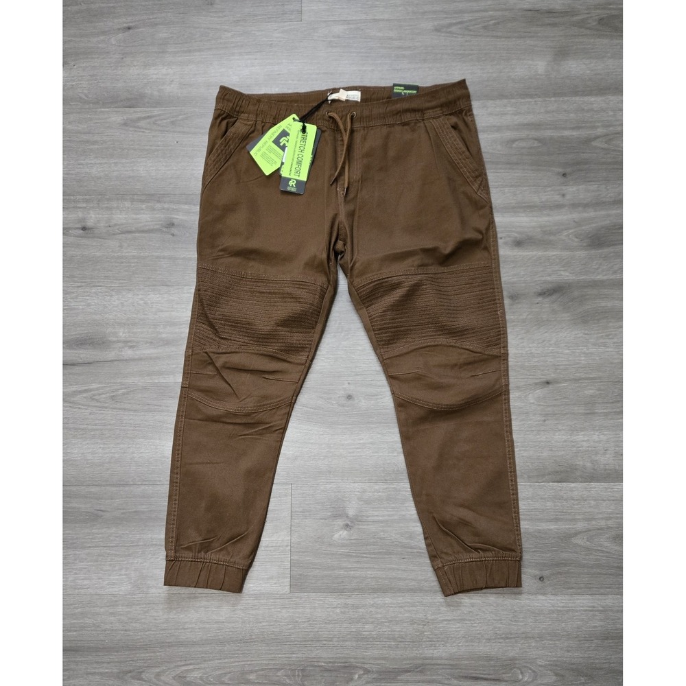 Refunery Republic Stretch‎ Comfort Jogger Pants Brown Size 38x27.5 NWT